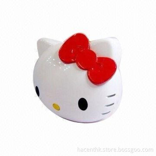 Cute cartoon cat portable mobile power bank charger, 8,800mAh